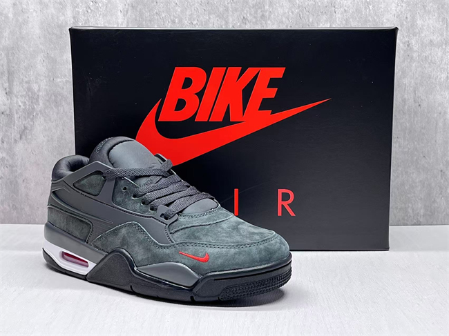 Women's Running weapon Jordan 4 Olive/Gray Shoes 021